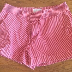 Dear John Women's Pink and White Striped Shorts